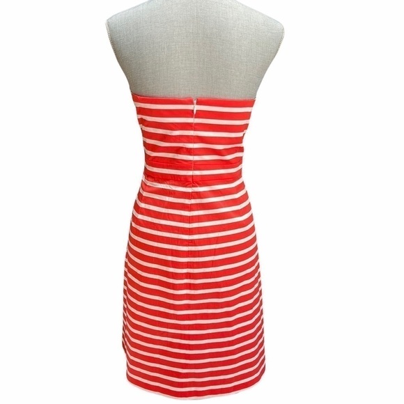 GAP Vintage 2013 Red Stripe Strapless Dress M - Picture 3 of 10